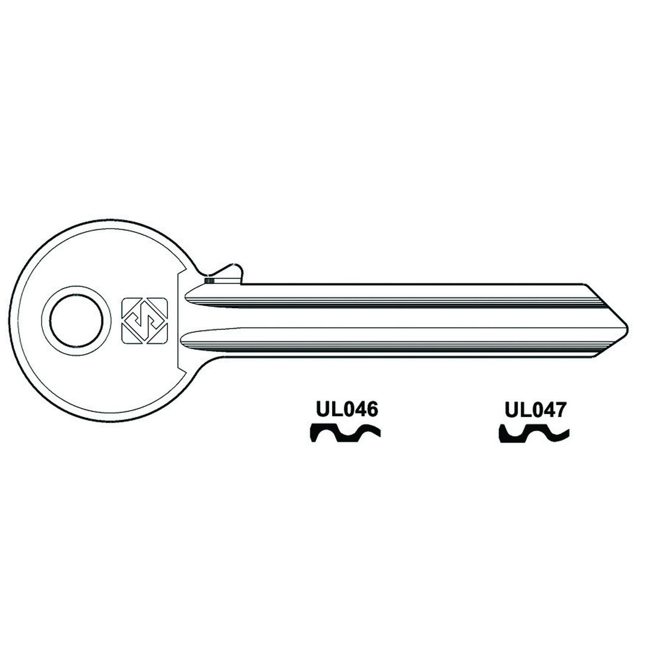 Chiavi Per Cilindri Universal 7 Spine Grandi In Acc. Nich. - UL047 SX - 10 pz