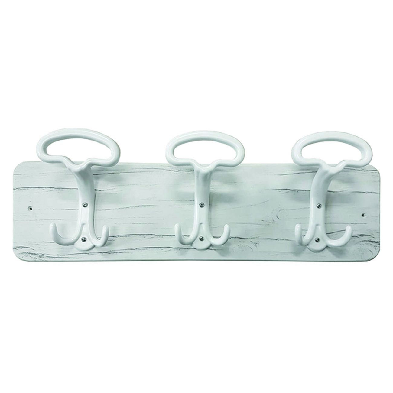 Portabiti shabby chic 3 posti bianco - cm.48x16,5h.