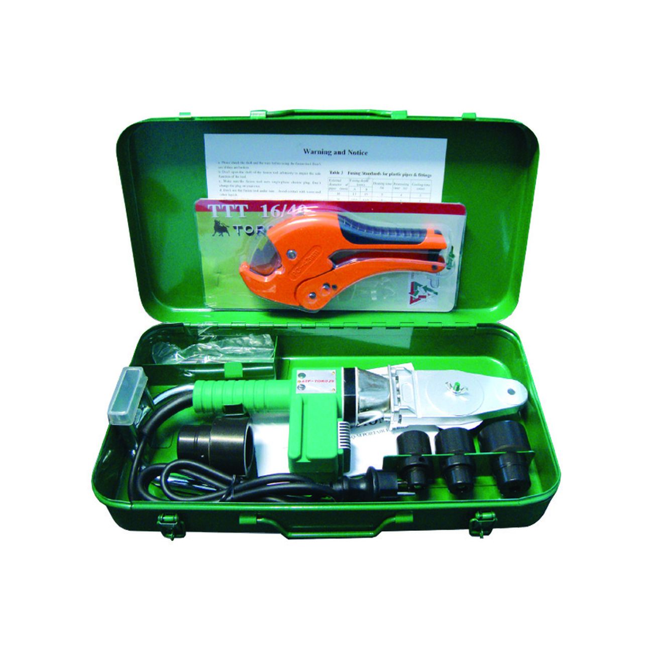 Kit saldatura polifusore completo in valigetta - polifusore 600w