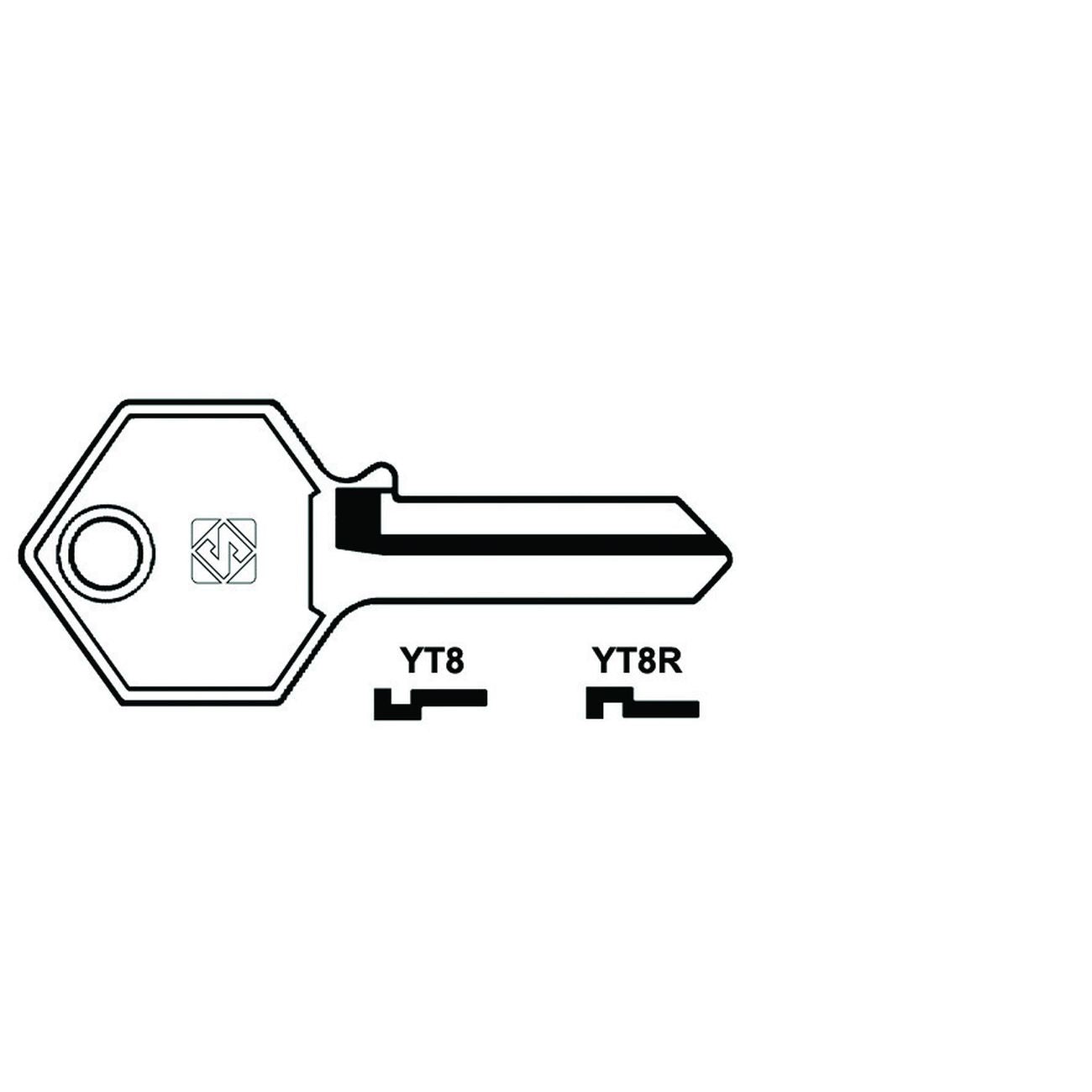 Chiavi Per Cilindri Yeti  - YT8R SX - 10 pz