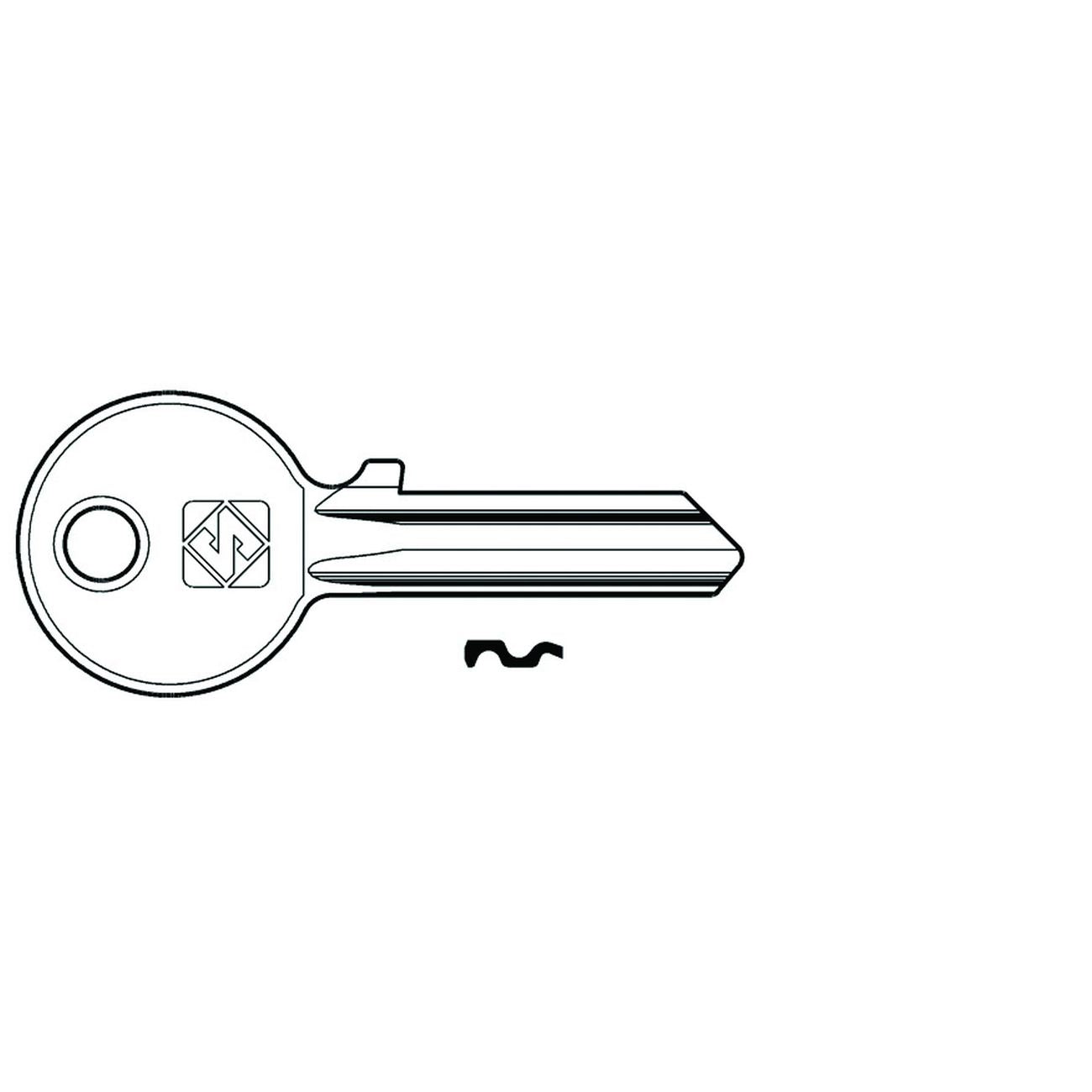 Chiavi Per Cilindri Cisa 5 Spine Piccole Cs7 In Acc. Nich. - CS7 DX - 100 pz