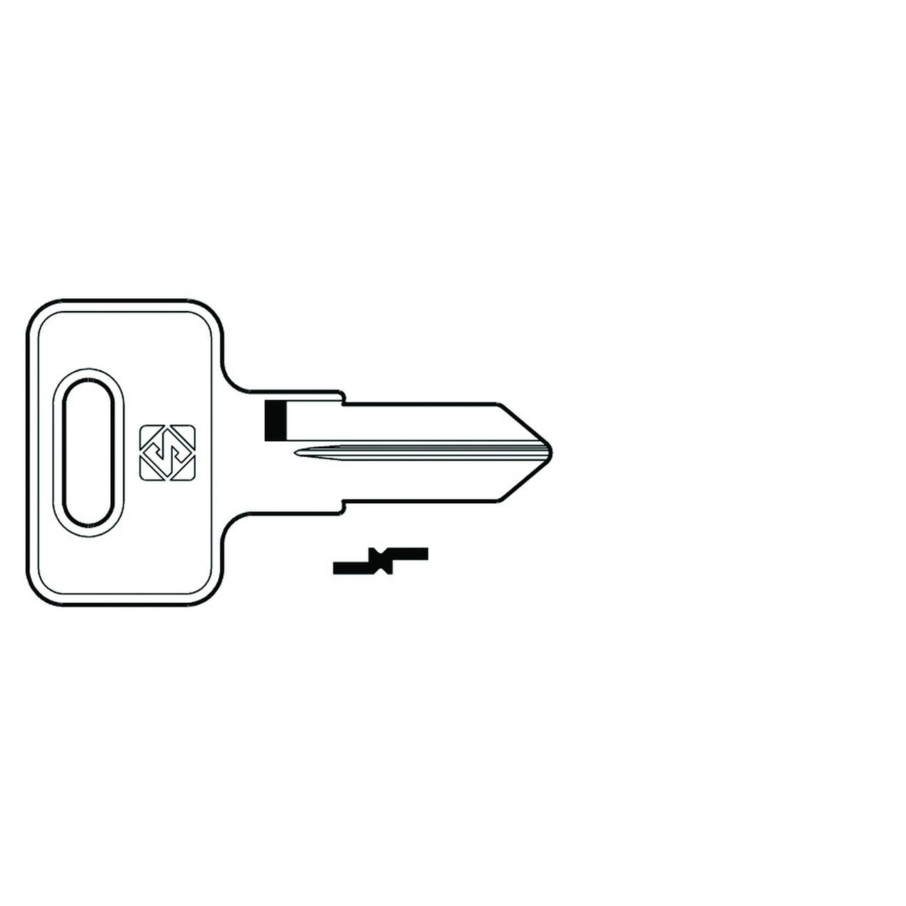Chiavi per cilindri mobella mbl1 - mbl1 dx - 10 pz