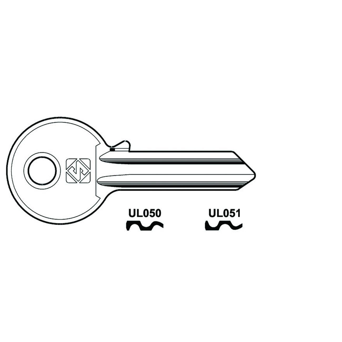 Chiavi Per Cilindri Universal 5 Spine Grandi In Acc. Nich. - UL051 SX - 100 pz