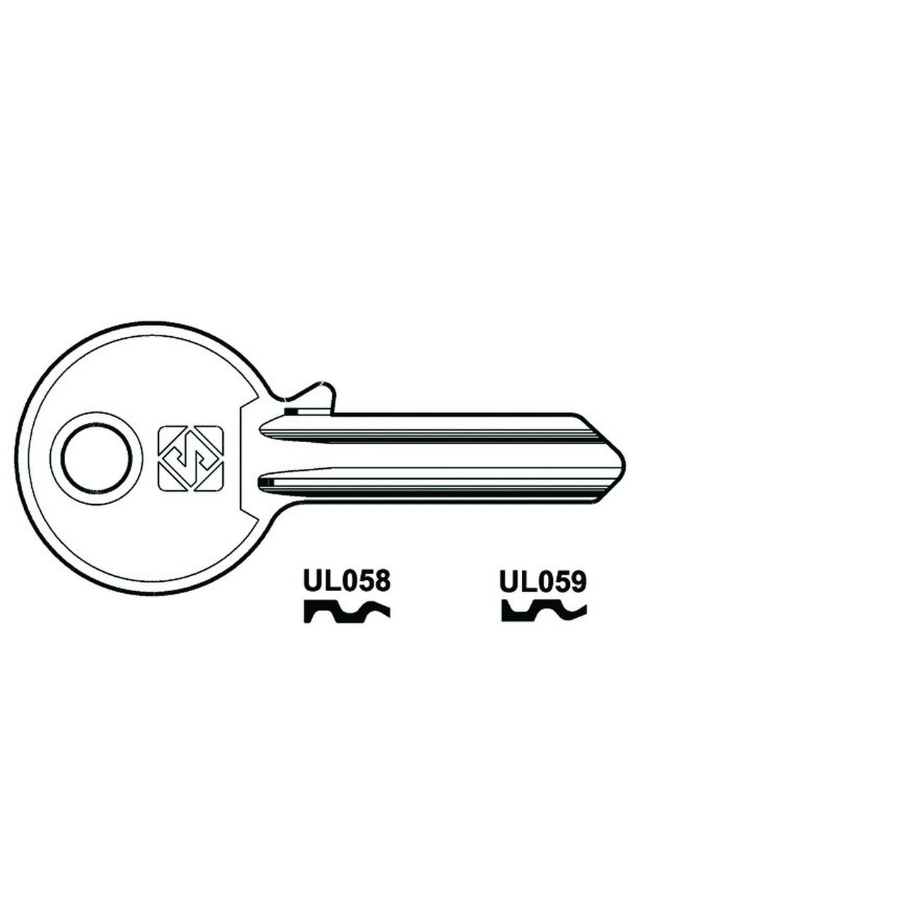 Chiavi Per Cilindri Universal 5 Spine Piccole In Acc. Nich. - UL058 DX - 100 pz