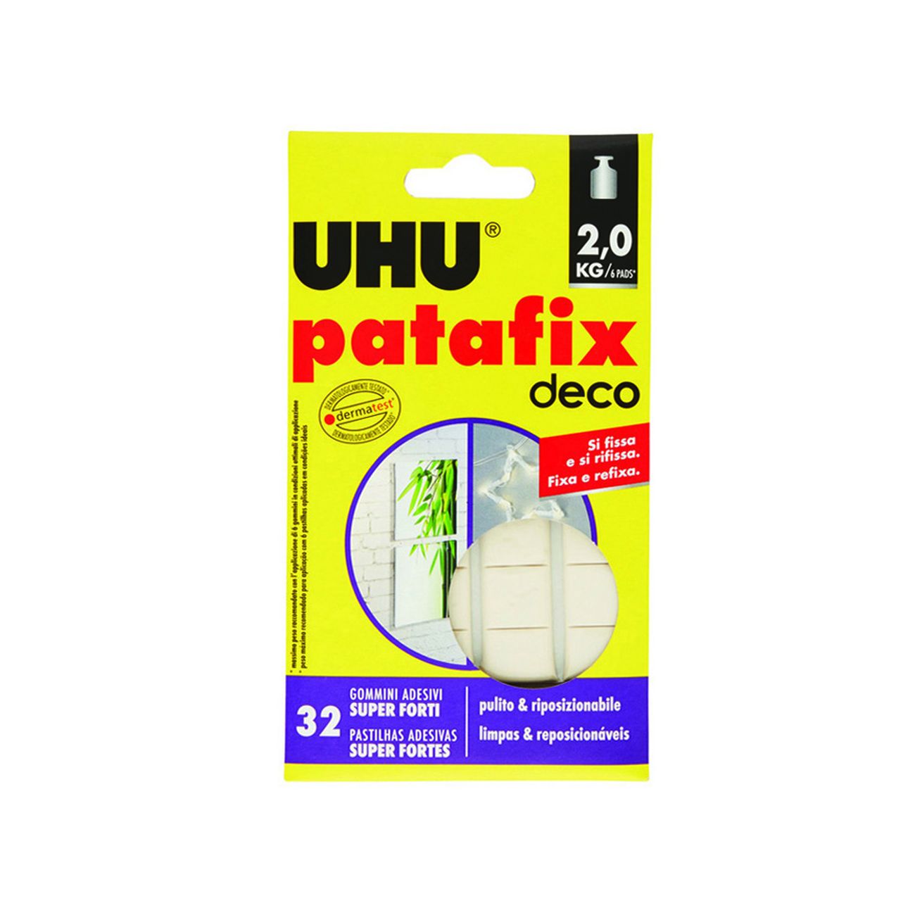 Patafix deco gommini adesivi super forti pz.32 - 12 bl