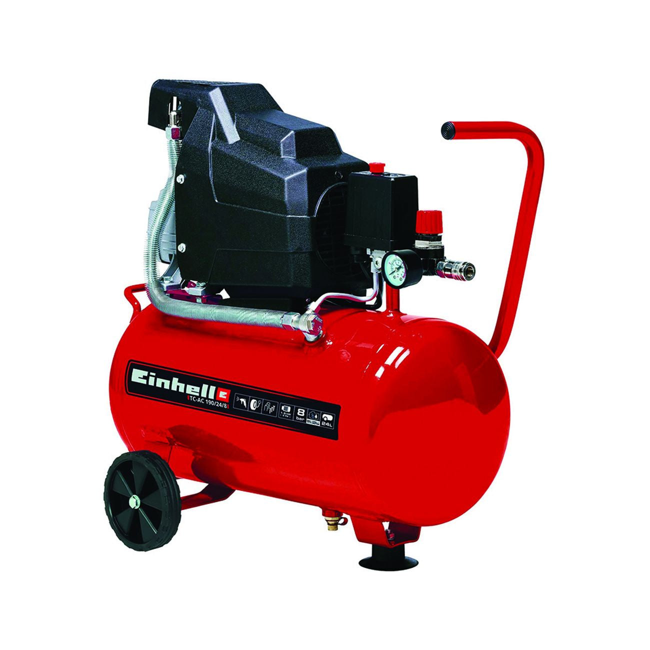 EINHELL Compressore lubrificato a olio lt.24 1100w (tc-ac 190/24/8)