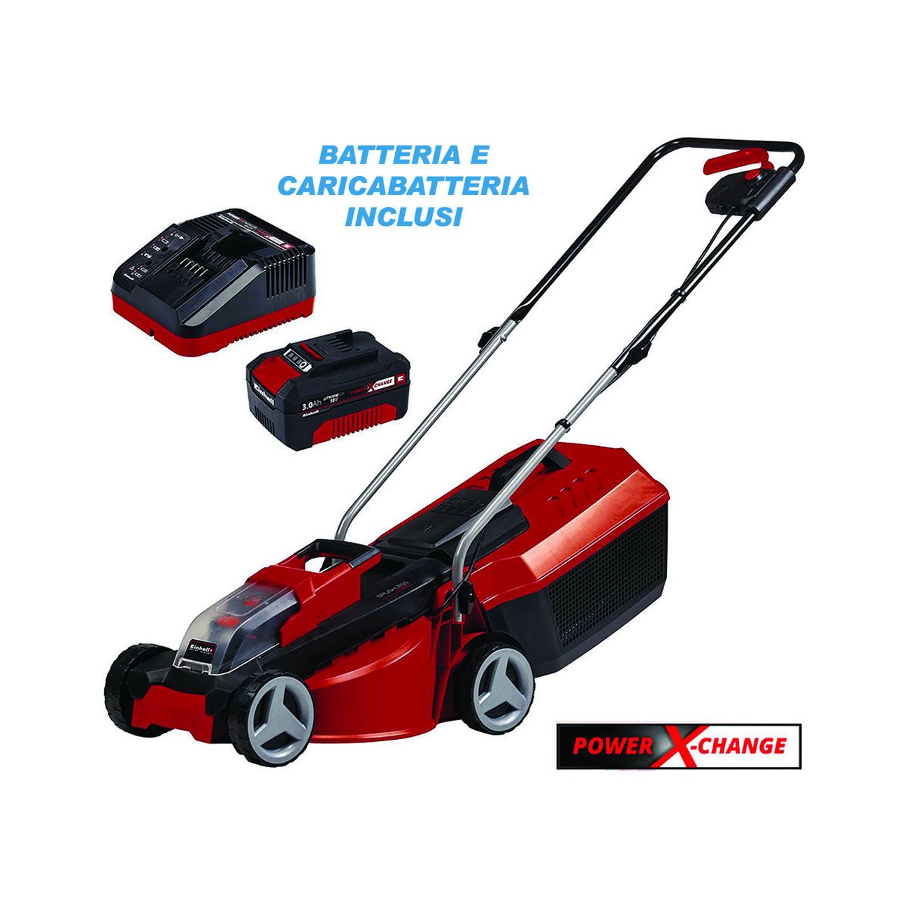 Rasaerba a batteria 18v 3ah taglio cm.30 (ge-cm 18/30 li)