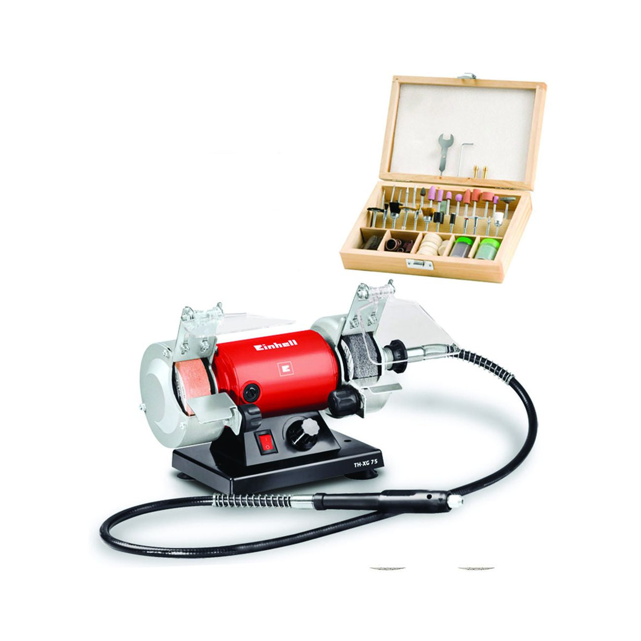 Smerigliatrice da banco doppia mola e minitrapano 150w (tc-xg 75 kit)