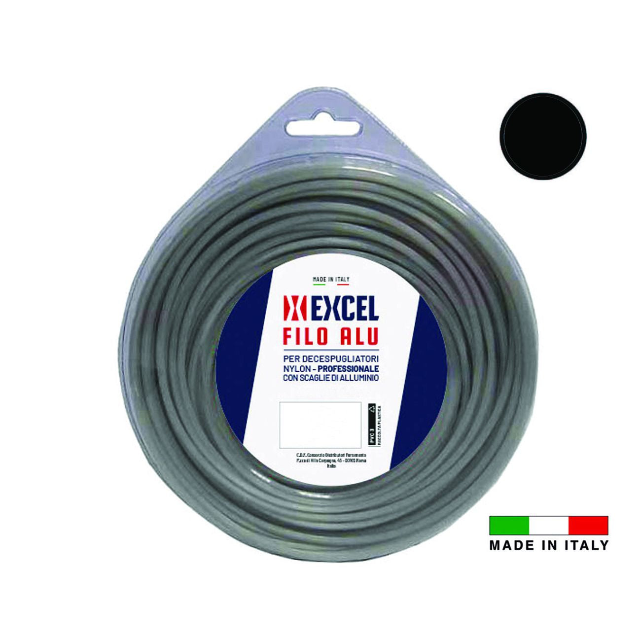 Filo Per Decespugliatore In Nylon Tondo Alu - ø mm.3 in matassa da mt.55