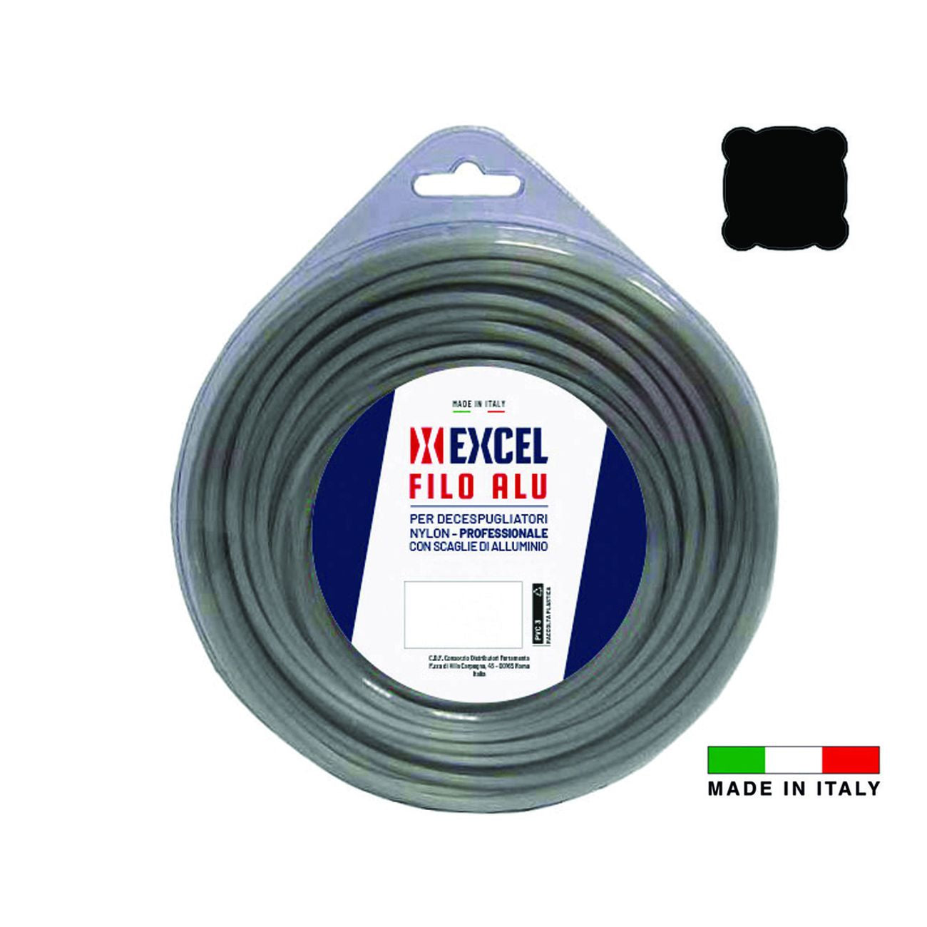 Filo per decespugliatore in nylon quadro alu