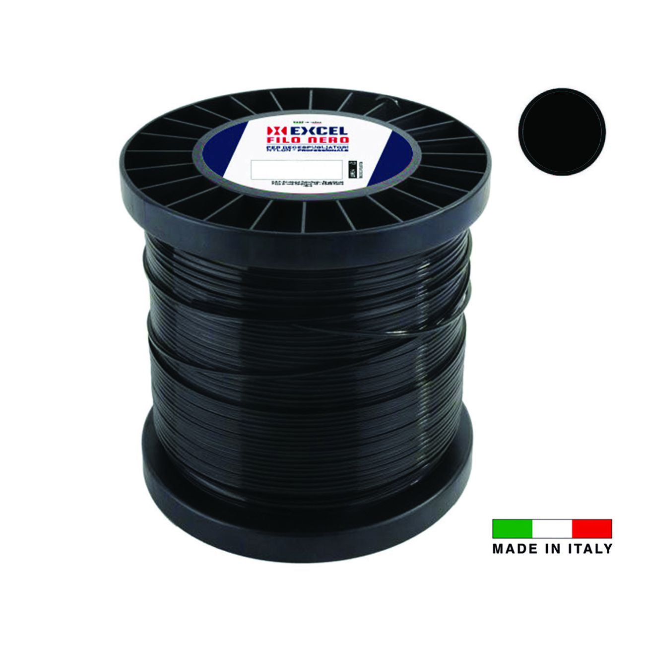 Filo per decespugliatore in nylon tondo pro nero