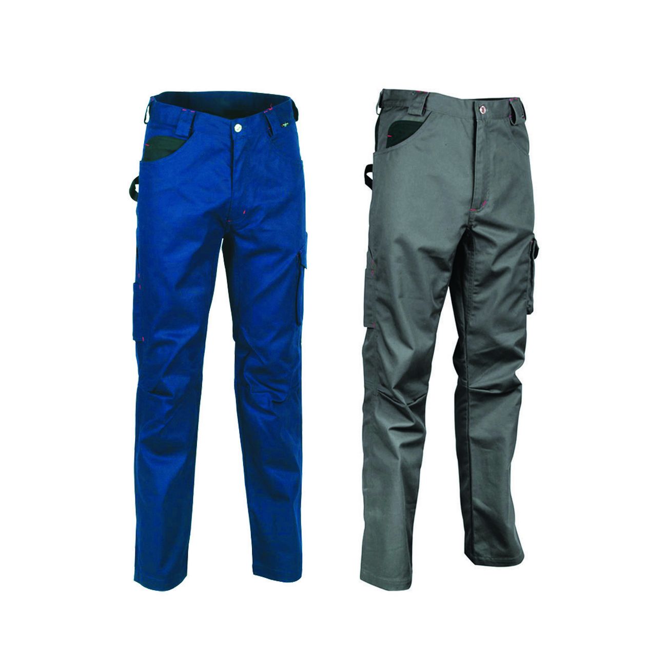 Pantalone Drill In Cotone E Poliestere Right Fit - Navy/nero