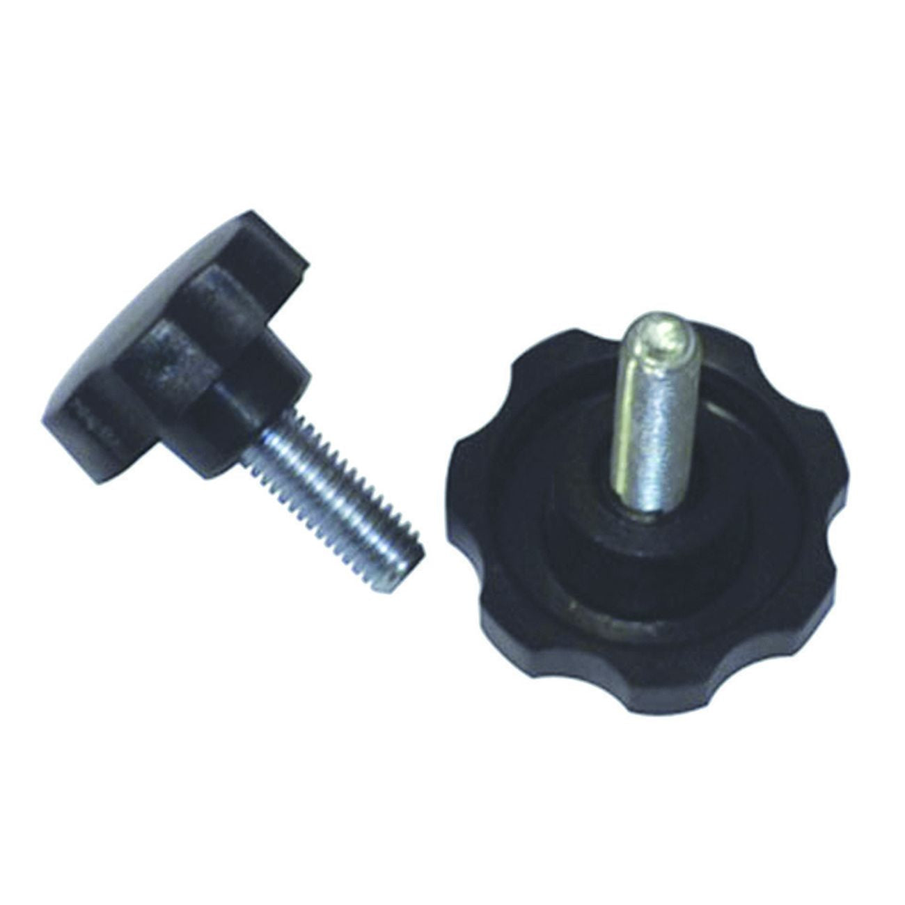 Volantino Con Perno Filettato In Abs Nero - ø volantino mm.30, perno M8 - 10 pz