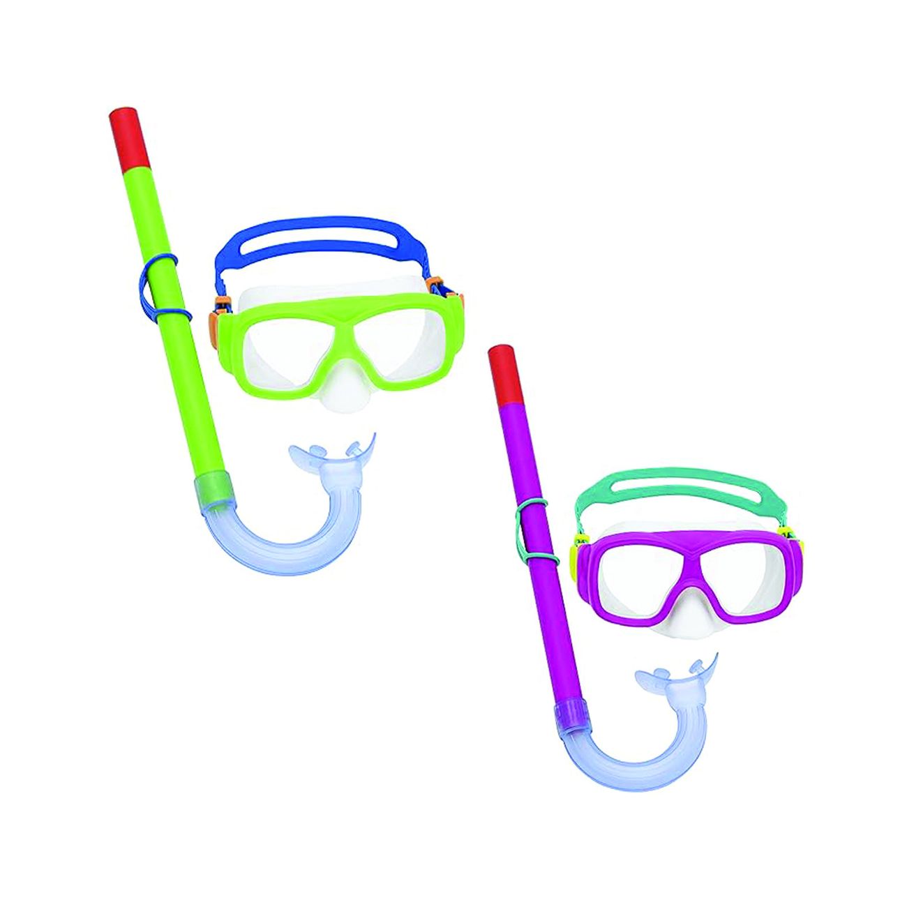 Set da snorkeling freestyle maschera e boccaio per ragazzi +7 anni - (art.24035)