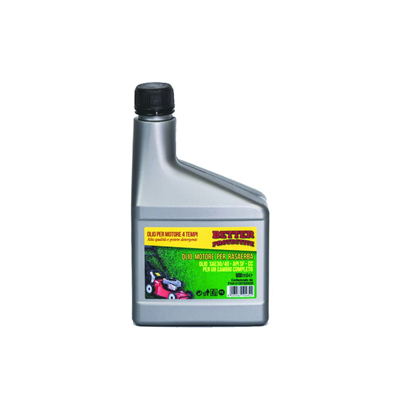 Olio minerale 4 tempi sae30 better protective per rasaerba ml.600 - ml.600 in flacone - 6 pz