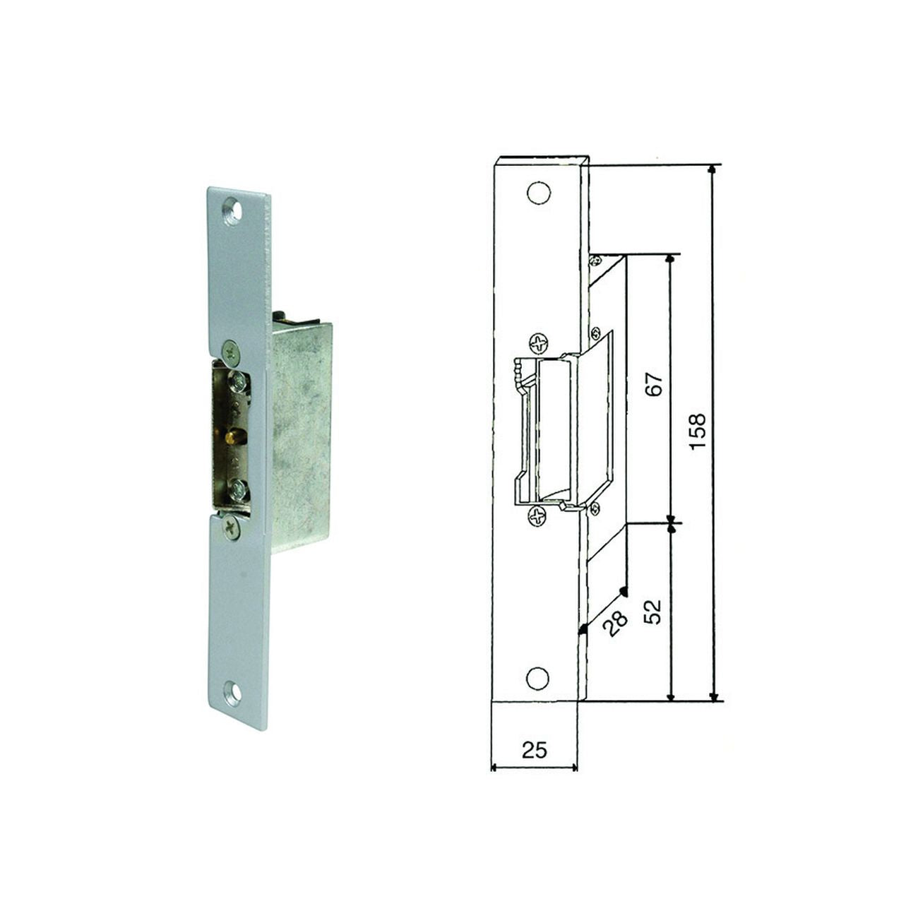 Incontri elettrici socco reversibile 9520 - frontale corto