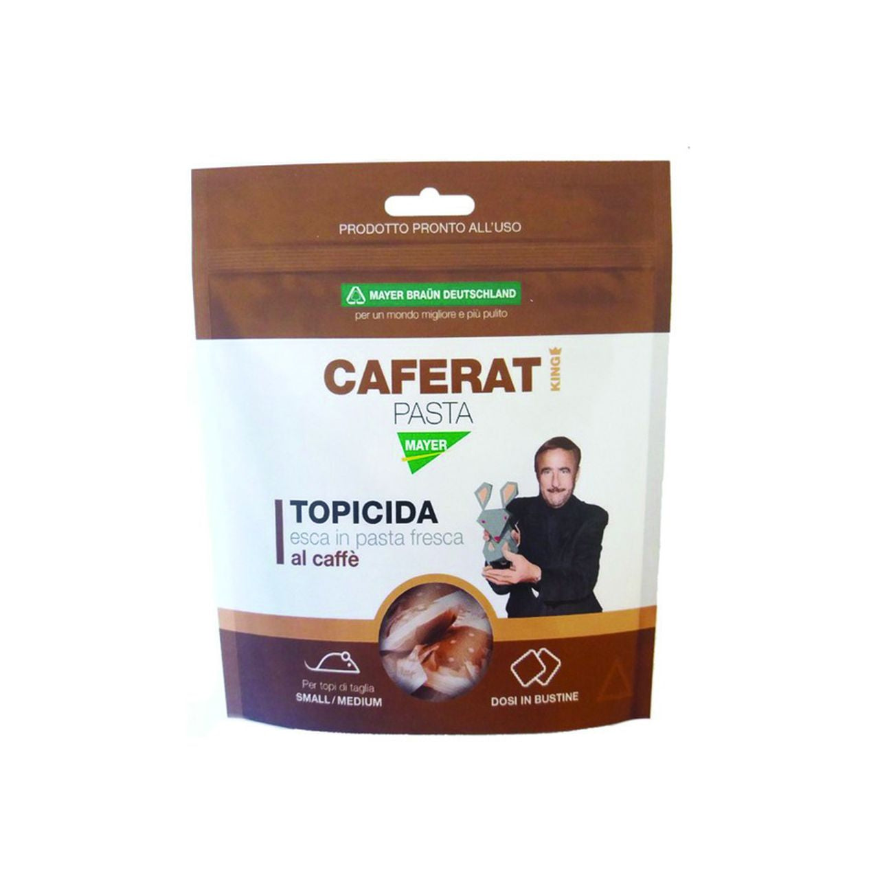 Topicida caferat pasta king - gr.150 in busta - 36 pz