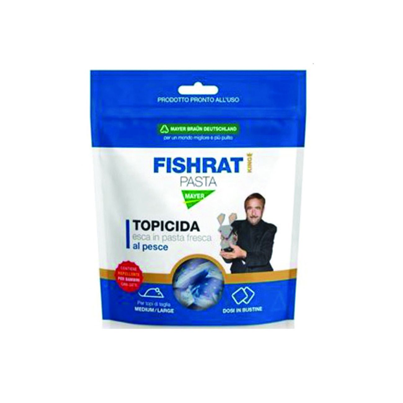 Topicida fishrat pasta king - gr.150 in busta - 36 pz