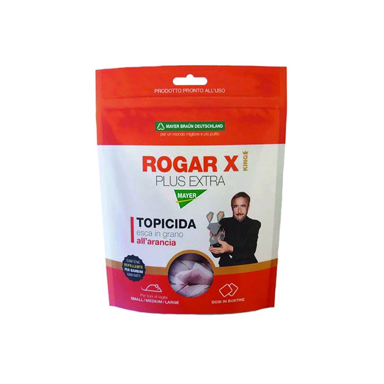 Topicida rogar x plus extra king - gr.150 in busta - 36 pz