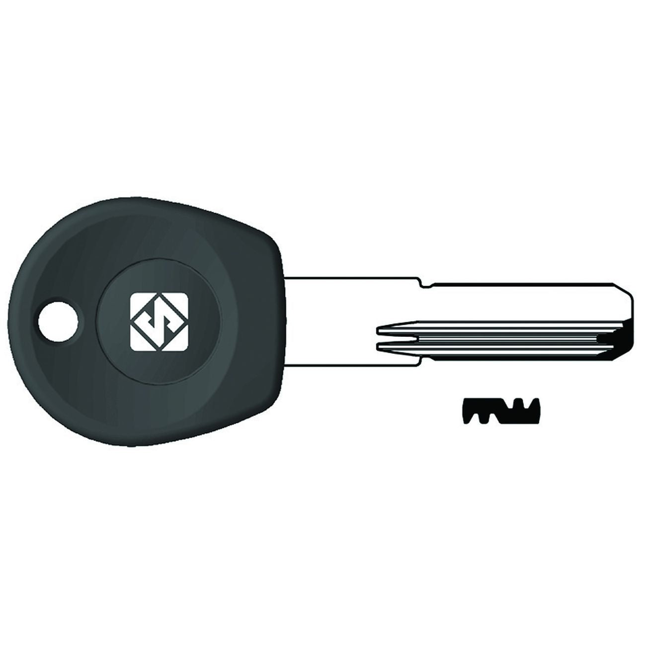 Chiavi punzonate per cilindri moia 4+7+3 spine mo2rp - mo2rp - 5 pz