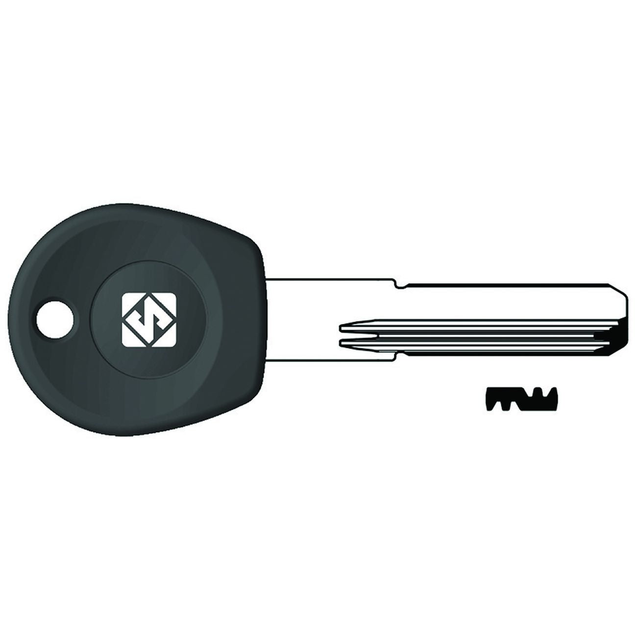 Chiavi punzonate per cilindri moia 4+7+3 spine mo3rp - mo3rp - 5 pz