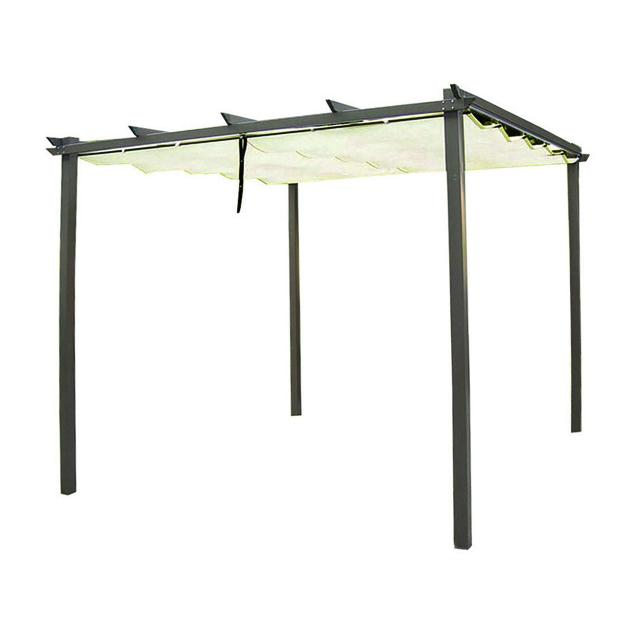 Gazebo In Metallo Con Tetto Scorrevole - dimensioni: mt.3x3x2,2h.