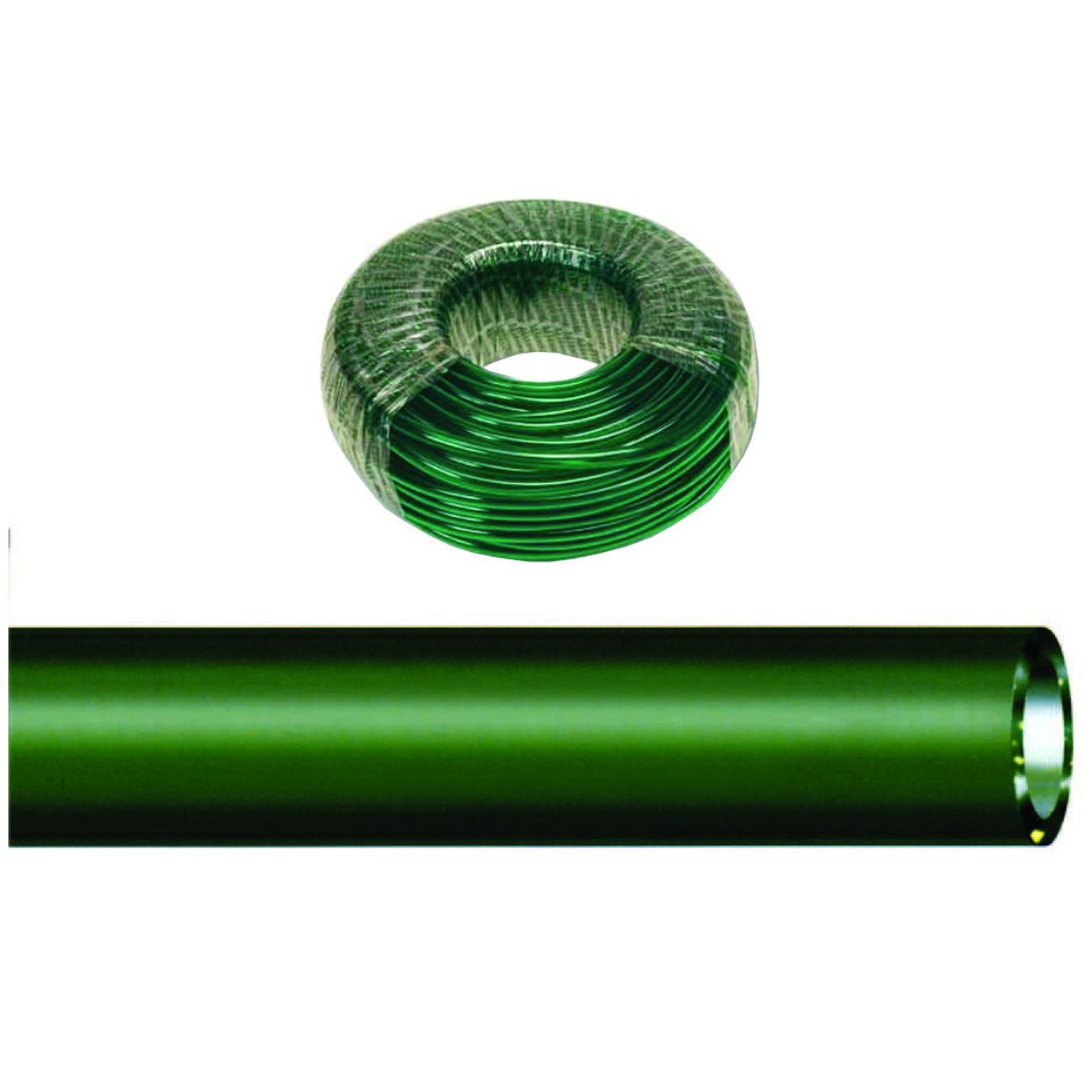 Tubo Antigelo Trasparente Neutro/Verde monostrato in PVC