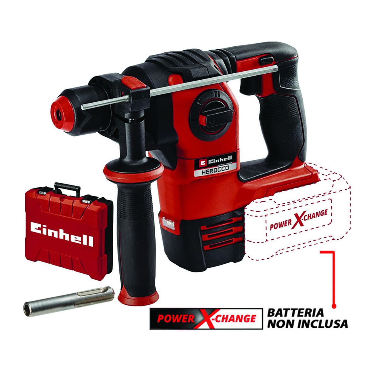 Martello Tassellatore A Batteria Sds-Plus 2,2J (Herocco 18-Li-Bl)