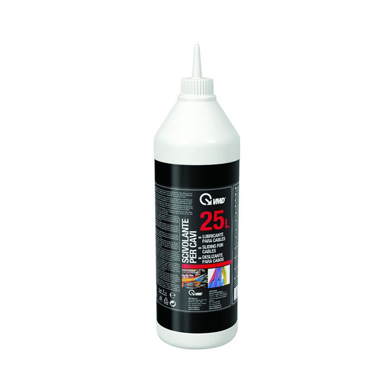 Lubrificante Passacavi Liquido Lt.1 "25 L" - lt.1 in flacone - 6 pz