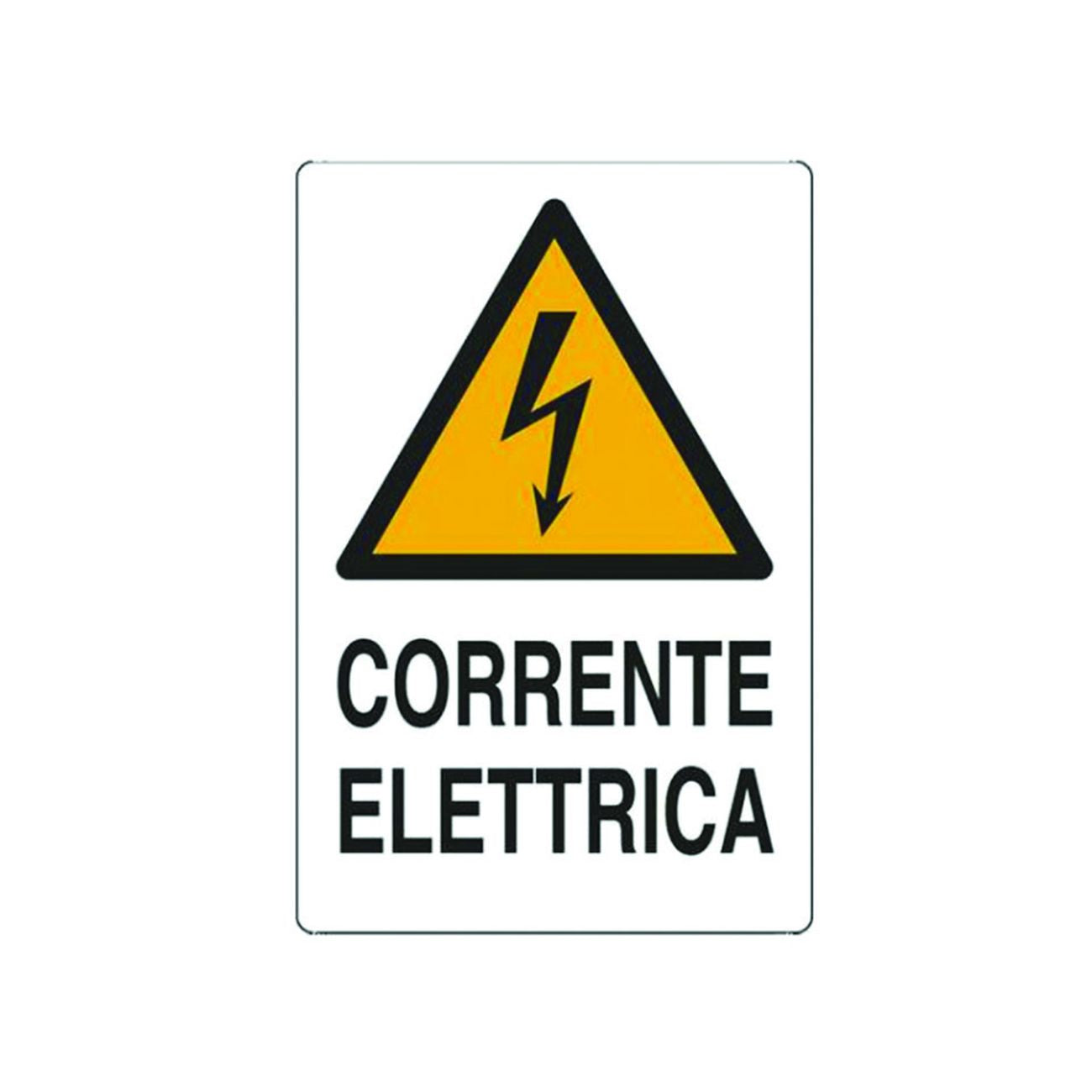 Cartello "Corrente Elettrica" - cm.20x30h. - 10 pz