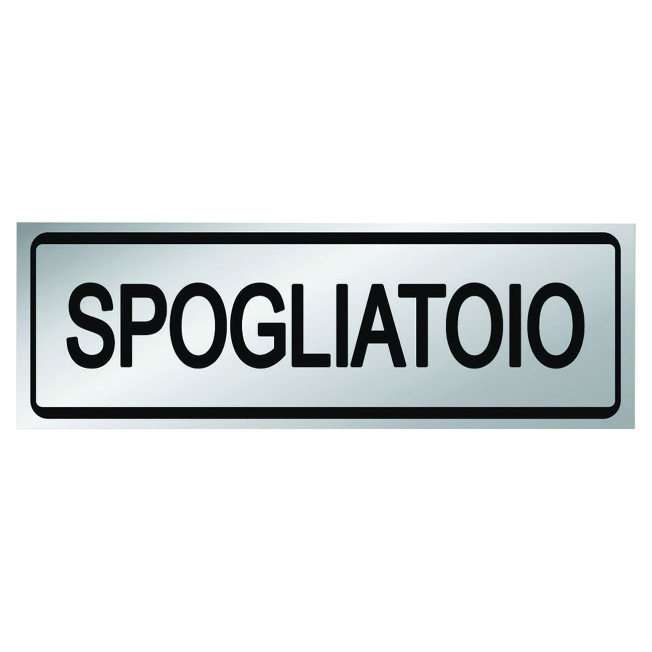 Targhetta Adesiva "Spogliatoio - cm.15X5h. - 10 pz