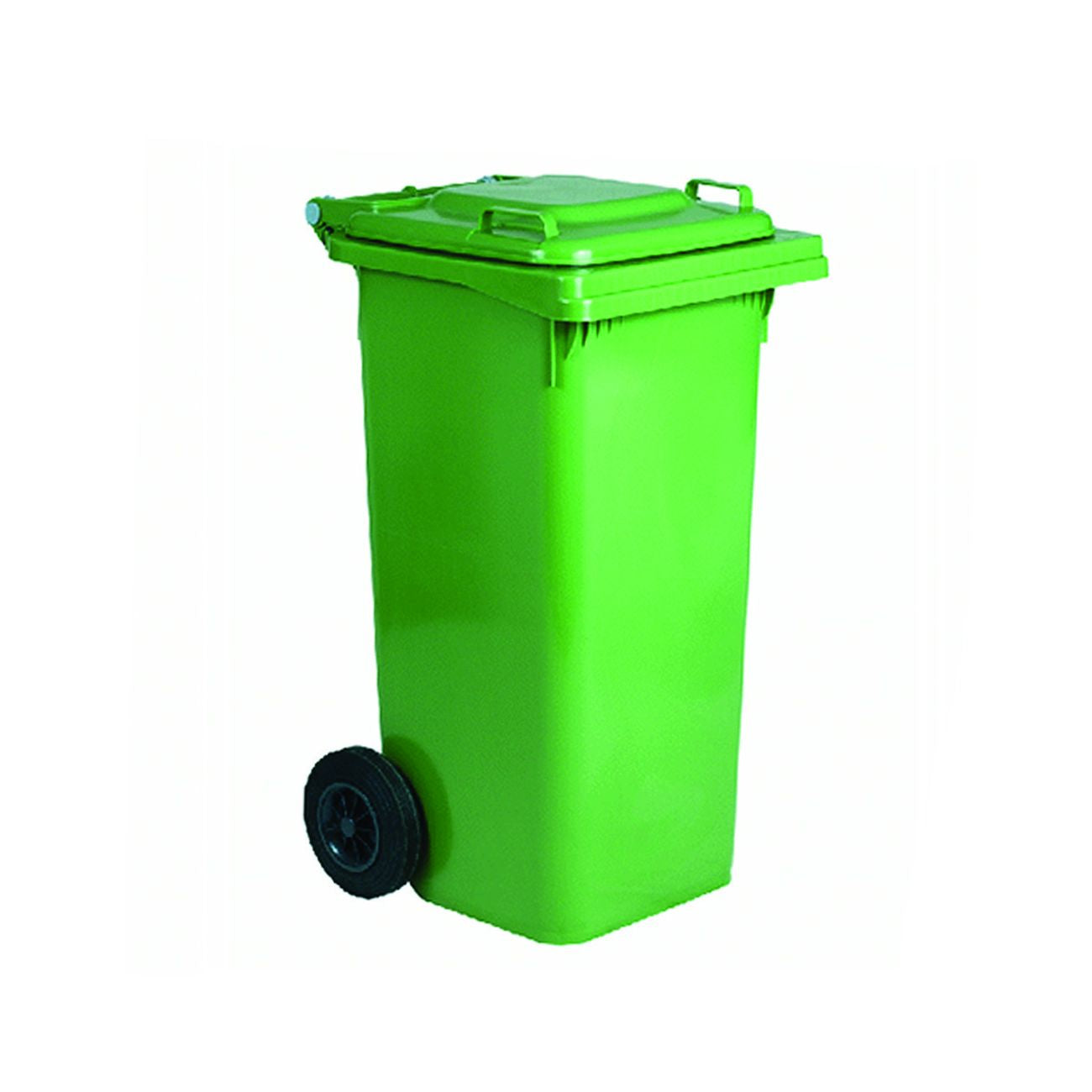 Bidone Quadro Nettezza Urbana Con Ruote Lt.240 - cm.73x58,5x109,2h. - verde