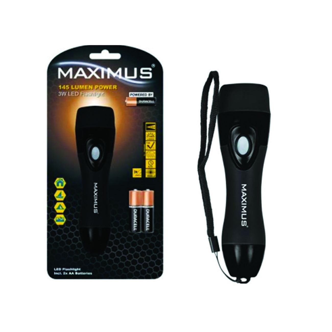 Torcia Led M-Fl-027-Du - ø mm.42x157h. - mt.132 - 4,5 ore - 145 lumen