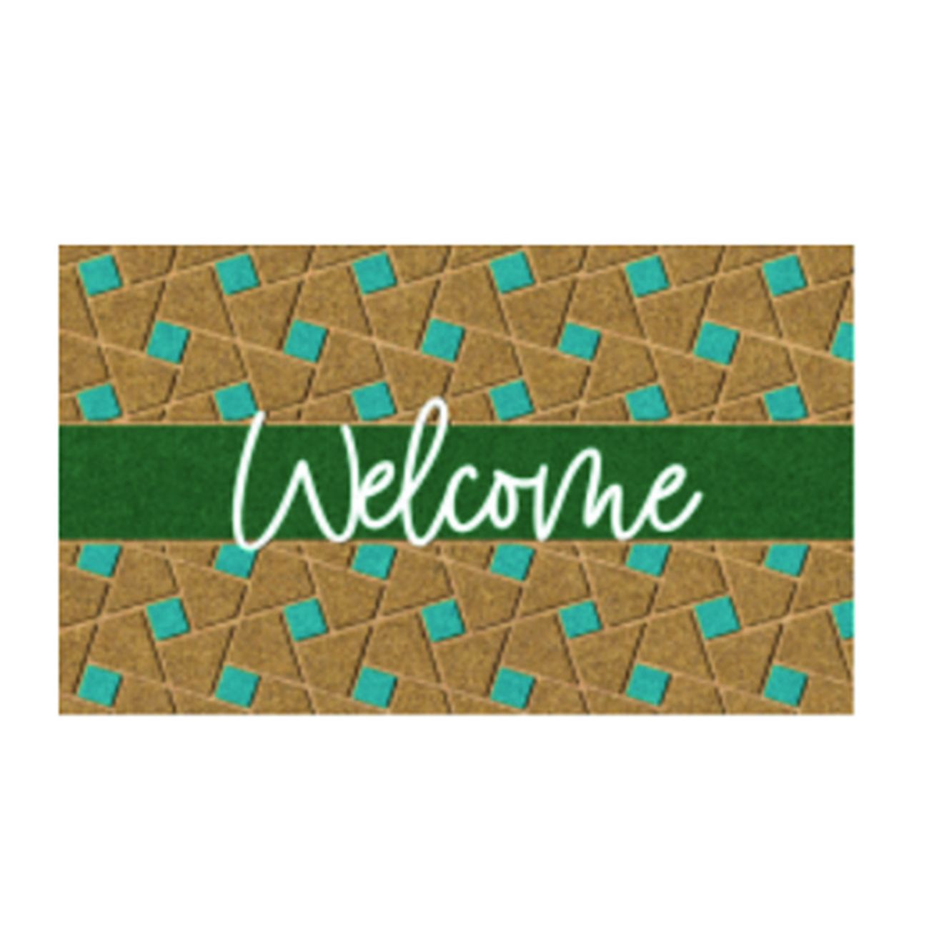 Zerbino Cocco "Welcome Green" Spessore Mm.15 - cm.40x70