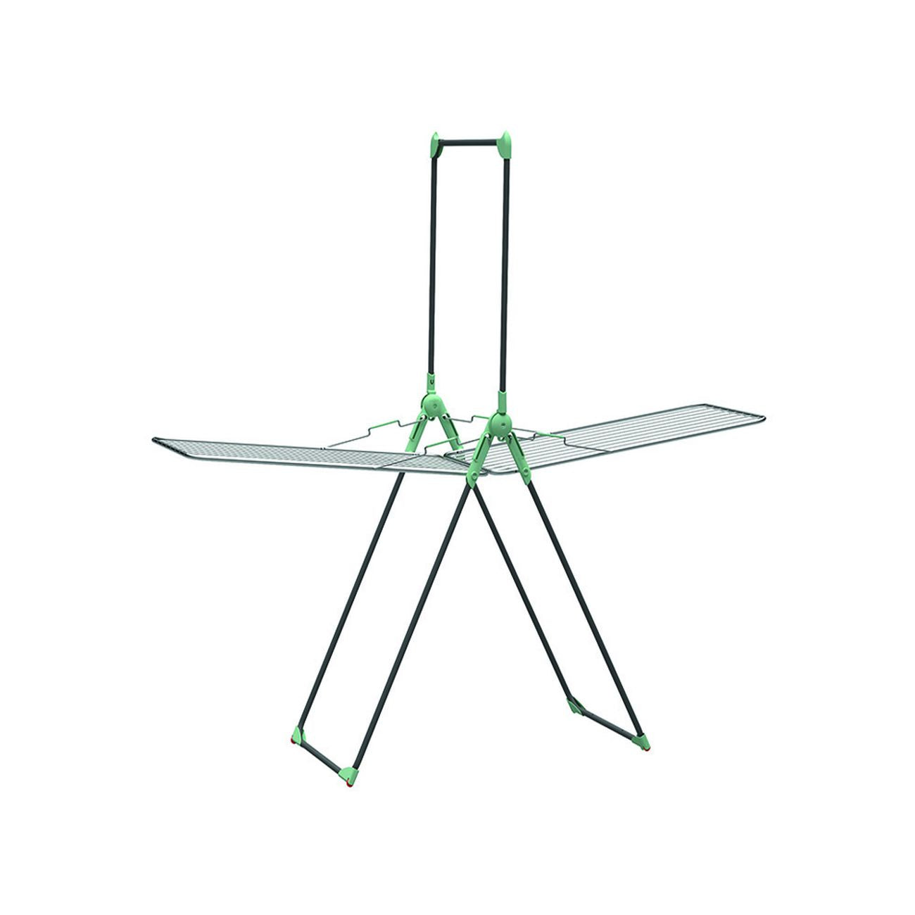 Stendibiancheria  "Titano" Con Porta Abiti Acciaio Verniciato Mt.30 - cm.210x69x192h.