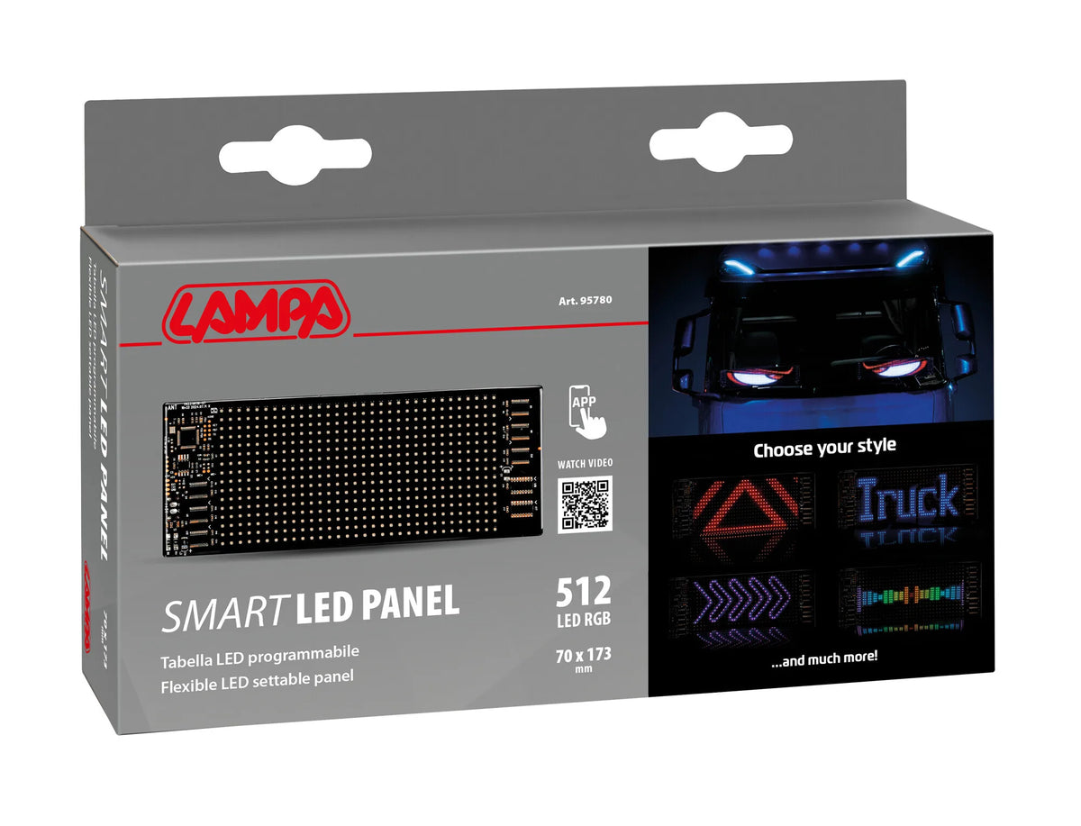 La confezione di Smart Led Panel, tabella Led programmabile
