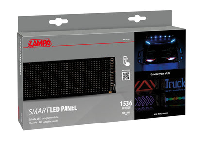 La confezione di Smart Led Panel, tabella Led programmabile, vista 3