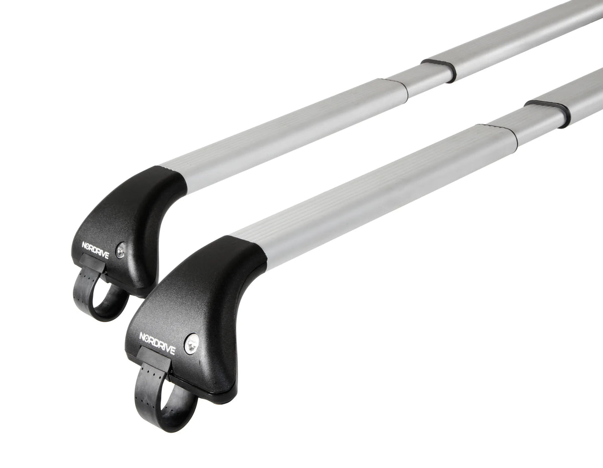 Snap Alu Rail, set completo barre portatutto telescopiche su fondo bianco, vista 5