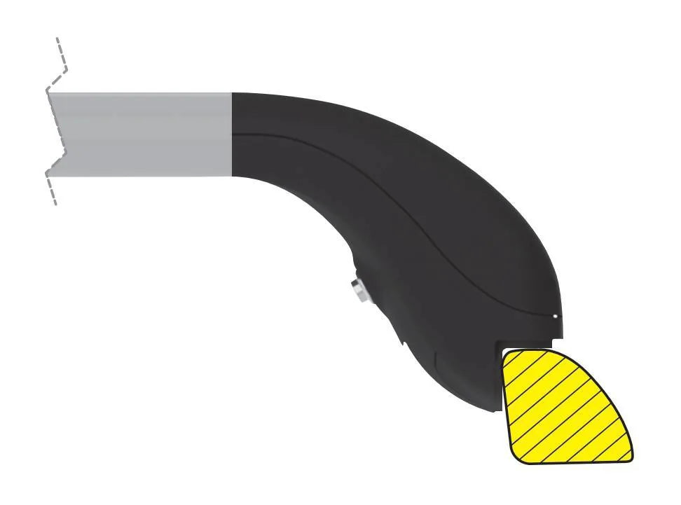 Disegno tecnico quotato di Snap Alu Rail, set completo barre portatutto telescopiche, con le misure, vista 3