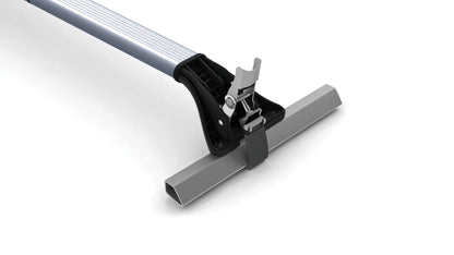 Snap Alu Rail, set completo barre portatutto telescopiche su fondo bianco, vista 3