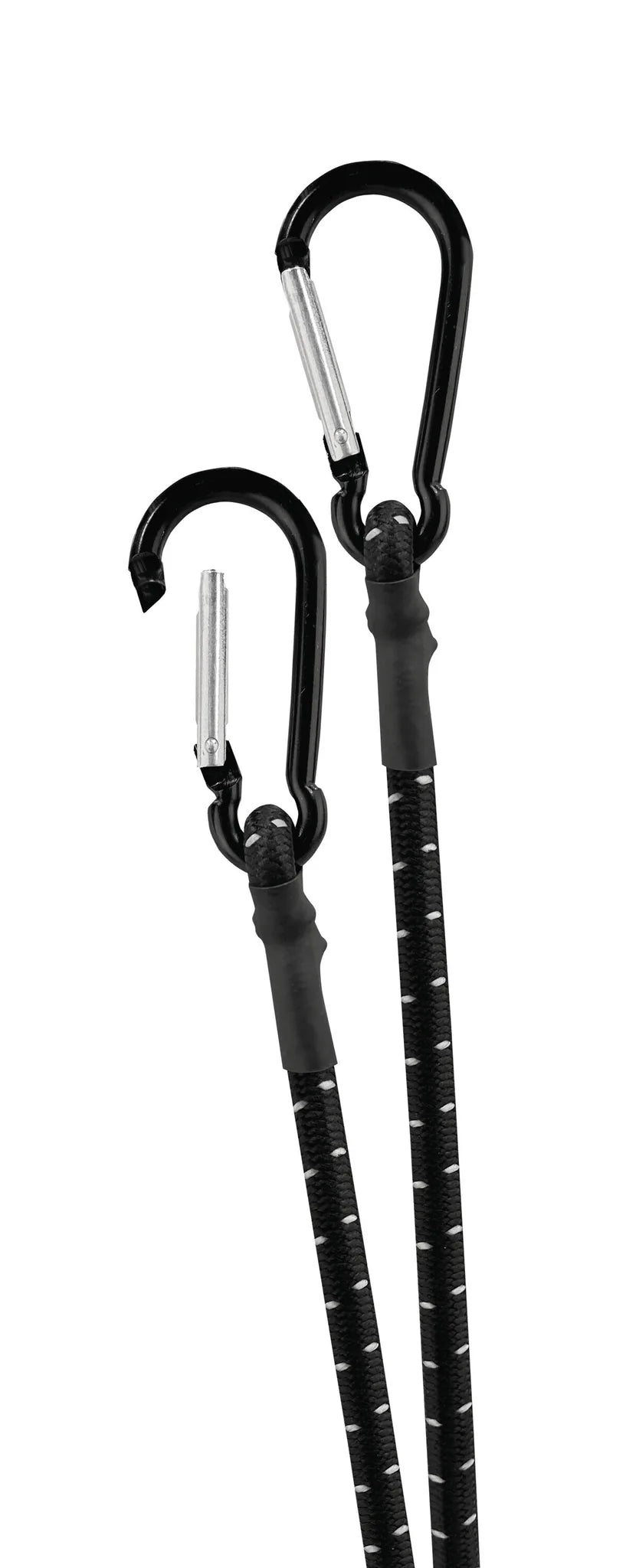 Snap-Hook, coppia corde elastiche con moschettoni in — lunghezza 100 cm, Ø 8 mm