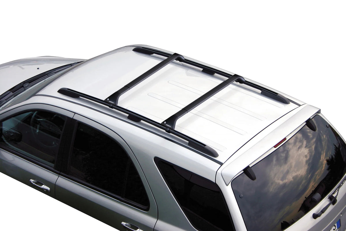 Snap Steel Rail, set completo barre portatutto telescopiche montato sul veicolo