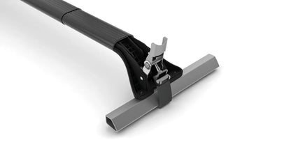 Snap Steel Rail, set completo barre portatutto telescopiche su fondo bianco, vista 3