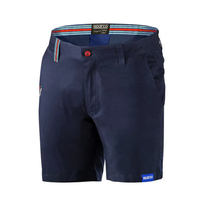 Bermuda Sparco Martini Racing in twill di cotone blu marine