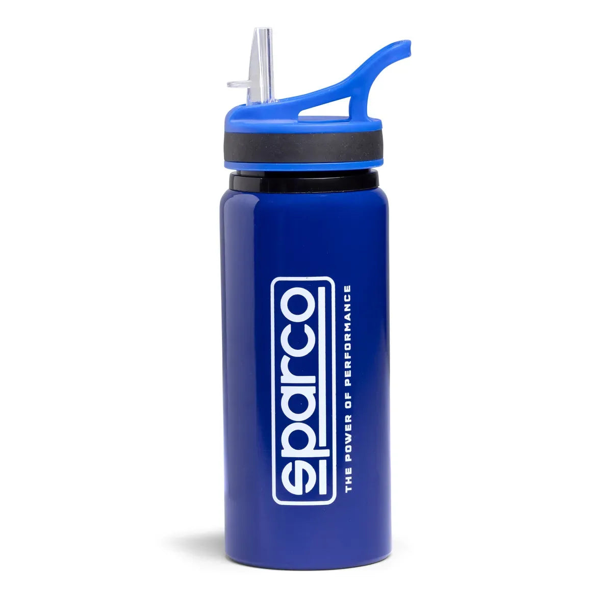 Borraccia Sparco con beccuccio in alluminio 680 ml blu brillante