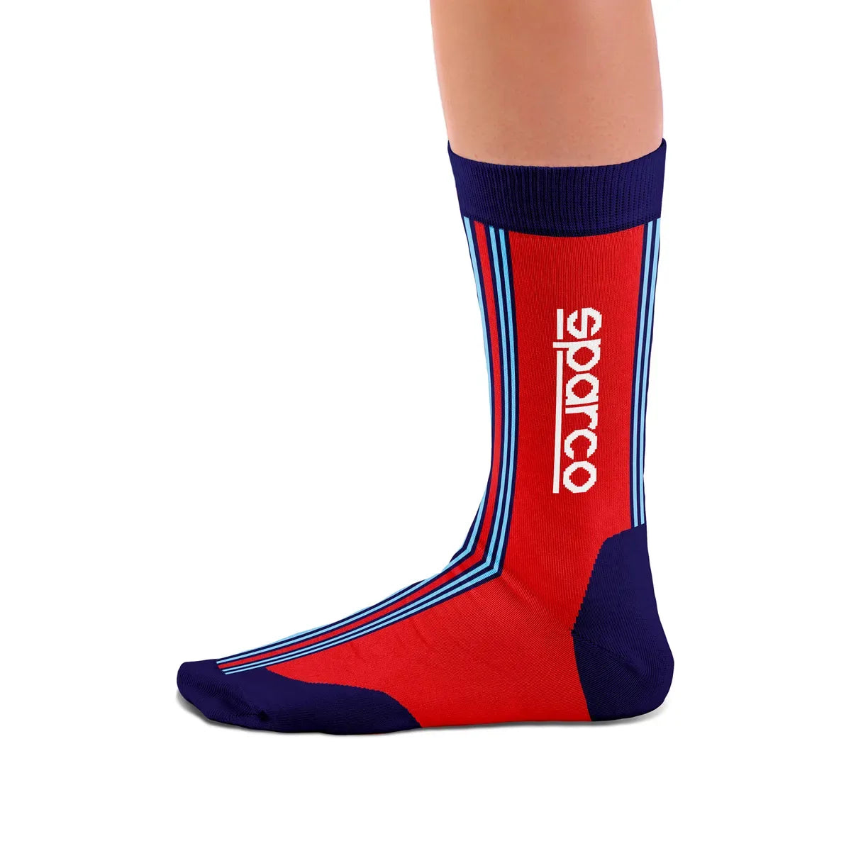 Calze Sparco Martini Racing Iconic Design in cotone Rosso / Blu Marine – vista 2