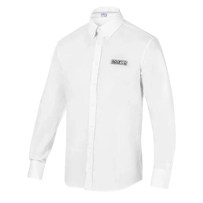 Camicia Sparco MY2024 bianca con colletto button down