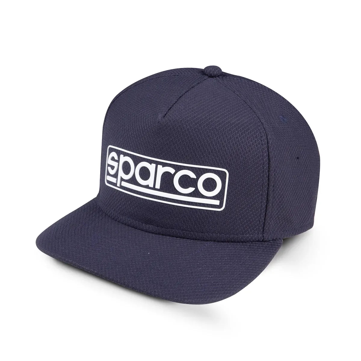 Cappellino Sparco Cap Stretch a cinque pannelli con logo in TPU Blu Marine
