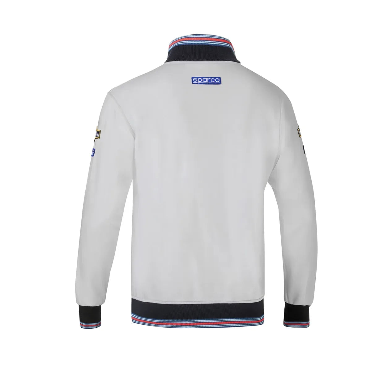 Felpa con zip intera Sparco Martini Racing in cotone Grigio – vista 2