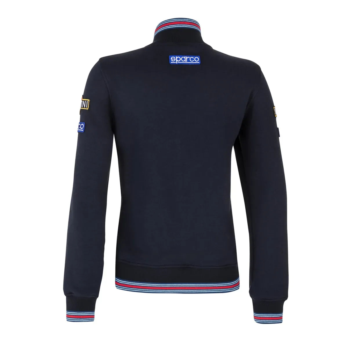 Felpa full zip da donna Sparco Martini Racing in cotone e poliestere Blu Marine – vista 2